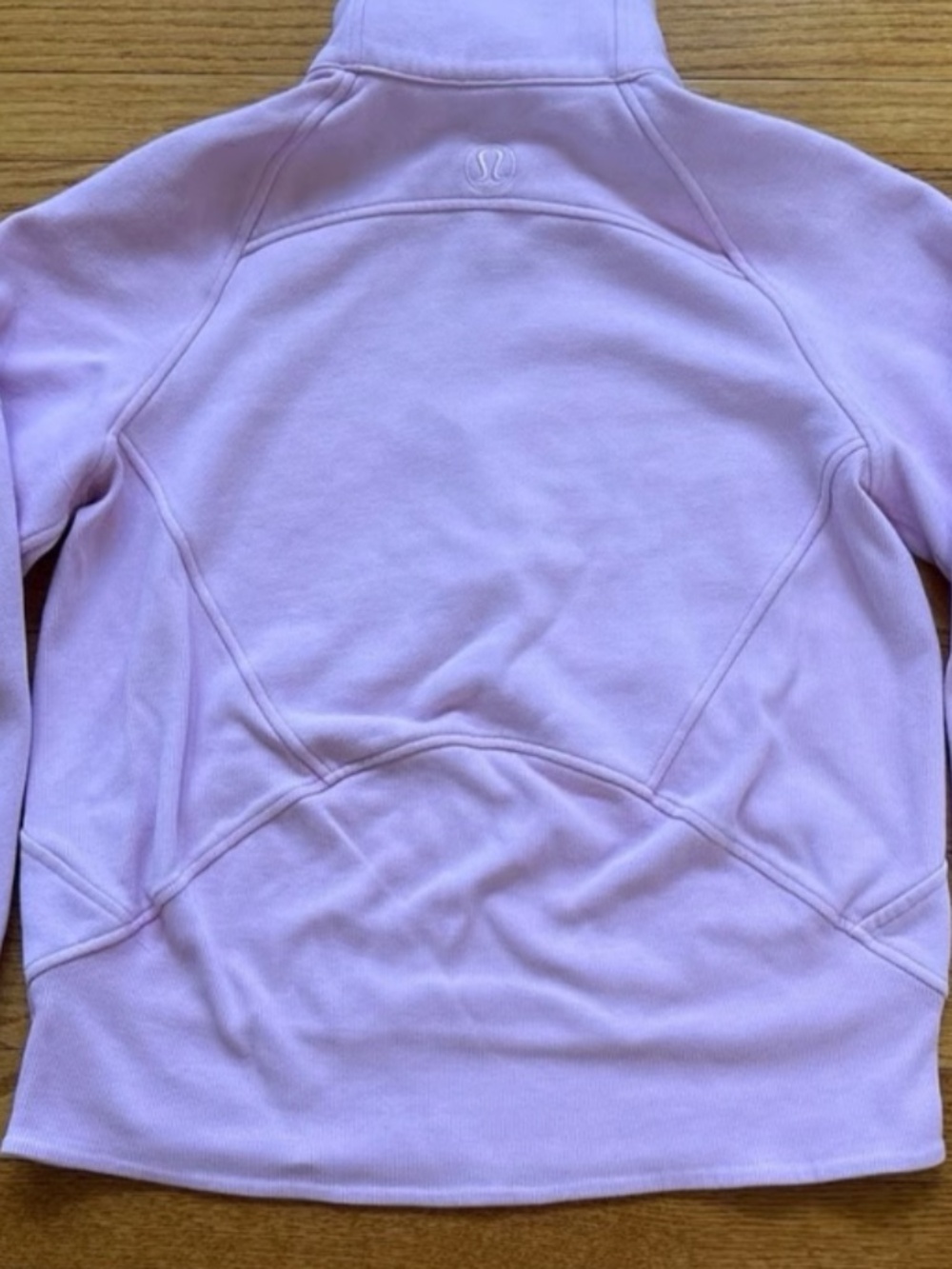 lululemon pink oversize scuba funnel neck half zip long - Picture 2 of 3